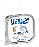 Консервы для собак Monge Dog Monoproteico Solo паштет из оленины 150 г
