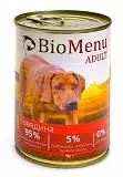 Консервы для собак BioMenu ADULT Говядина 410гр
