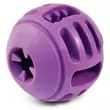 Игрушка для собак Triol Мяч AROMA из термопласт резины с ручкой, 80 мм, фиолетовый