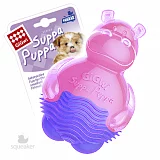 Игрушка для собак GiGwi Dog Toys Бегемотик с пищалкой розовый 9 см