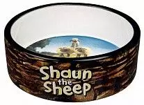Миска керамическая для собак Трикси 25046 Shaun the sheep 0,3 л*ф12 см коричневая