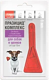 Празицид-Комплекс 3 в 1 для собак и щенков 5-10 кг Апиценна от глистов, клещей, вшей, 1 пипетка