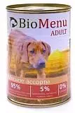 Консервы для собак BioMenu ADULT Говядина 100гр