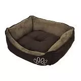 Лежак для кошек и собак MERO 65х51х18 см, коричневый