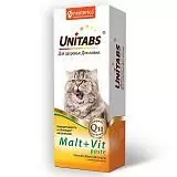 Паста для кошек ЮНИТАБС Мальт-ВИТ для вывода шерсти из желудка 120 мл
