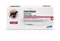 Таблетки для собак 5-20 кг с сердечной недостаточностью Elanco Фортекор®, 5 мг, 14 таблеток