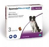 Таблетки жевательные для собак 10-25 кг Фронтлайн НексгарД 3*68 мг 1 табл.
